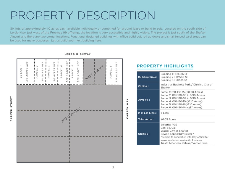 5501-5701 Lerdo, Shafter, CA à louer - Photo du bâtiment - Image 2 de 8