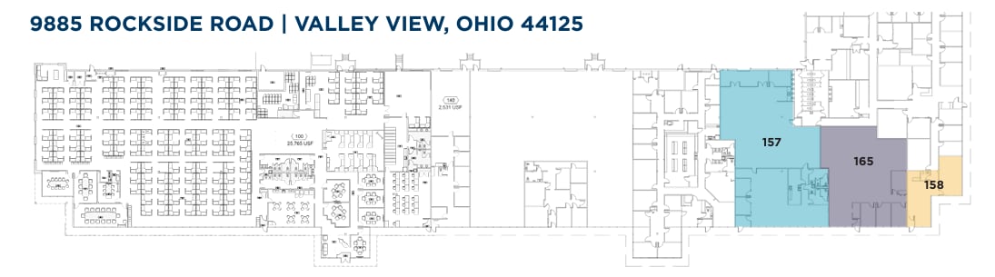 9775 Rockside Rd, Valley View, OH à louer Plan d’étage- Image 1 de 1