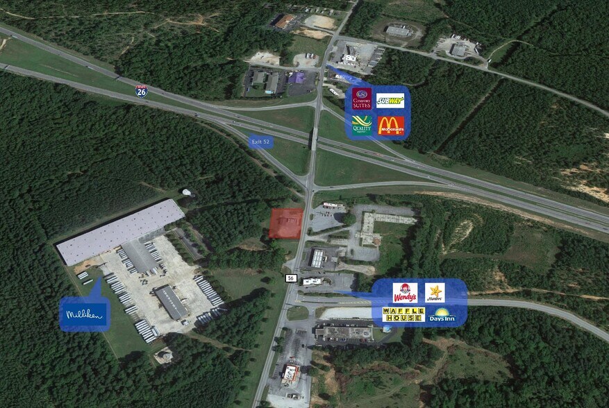 12501 Highway 56 N, Clinton, SC à vendre - Aérien - Image 2 de 2
