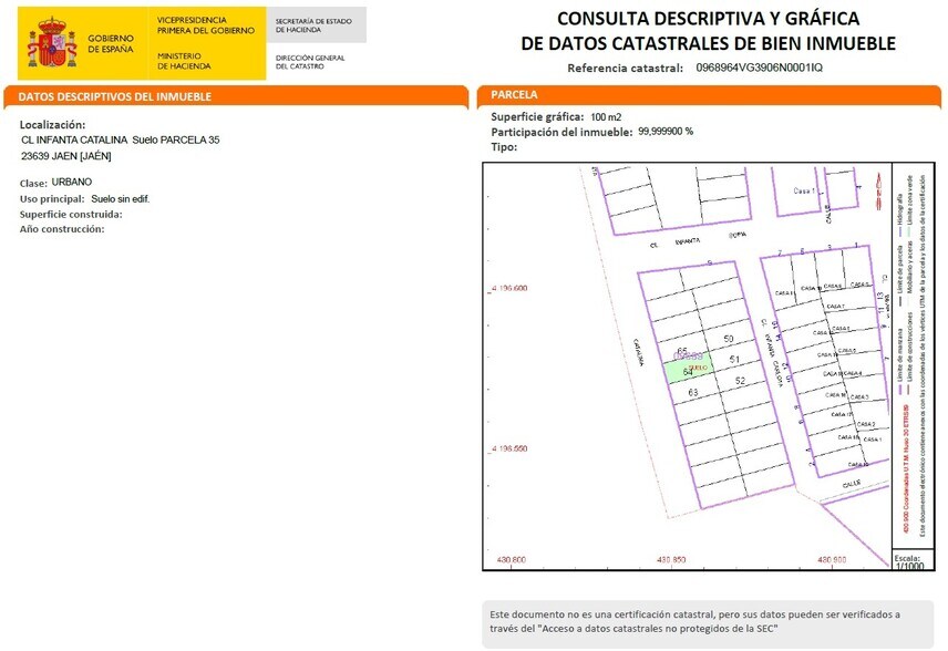 Calle Catalina, Jaén, Jaén à vendre - Plan d’étage - Image 3 de 13