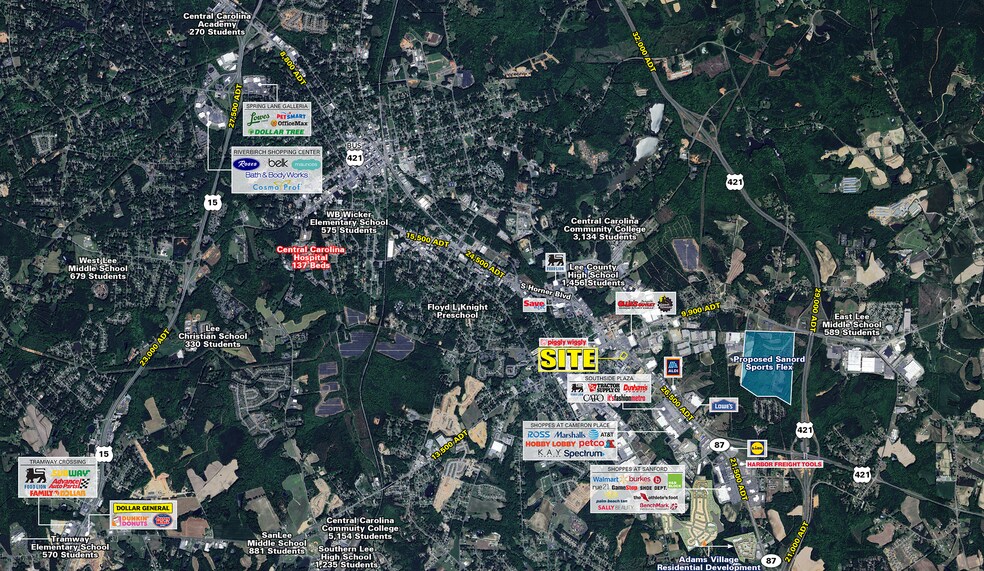 2610 S Horner Blvd, Sanford, NC for lease - Aerial - Image 2 of 6