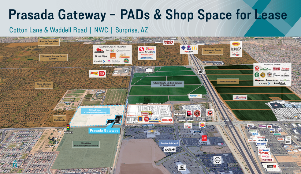 NWC Cotton Lane & Waddell Rd, Surprise, AZ for sale - Building Photo - Image 1 of 3