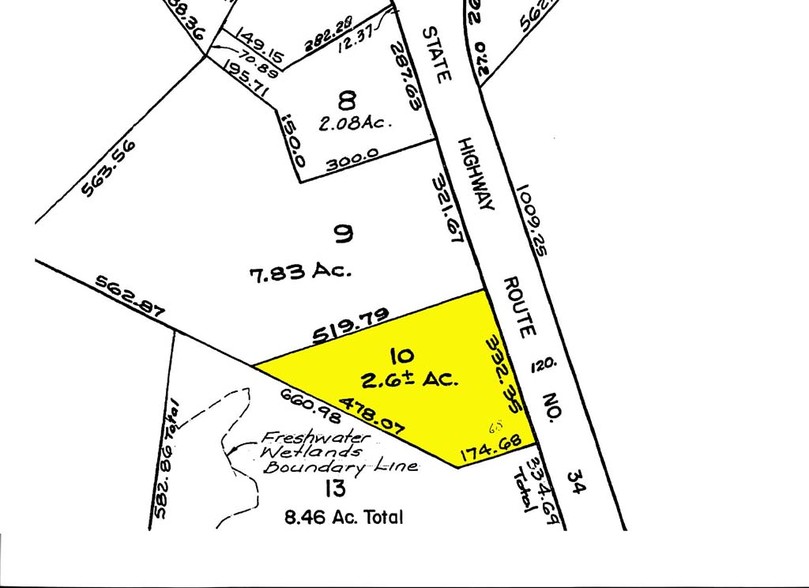 1315 State Route 34, Farmingdale, NJ à vendre - Plan cadastral - Image 2 de 15