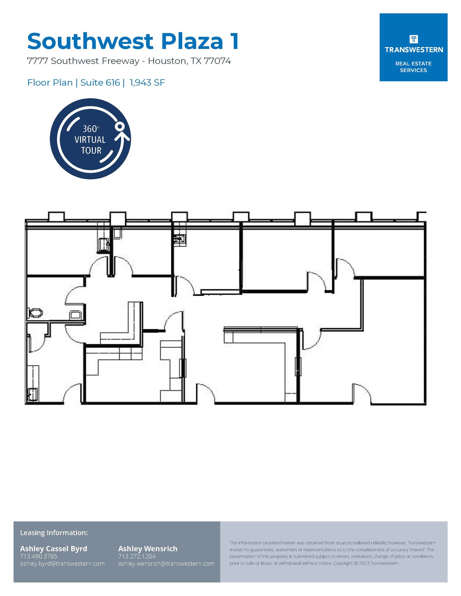 7737 Southwest Fwy, Houston, TX à louer Plan d’étage- Image 1 de 1