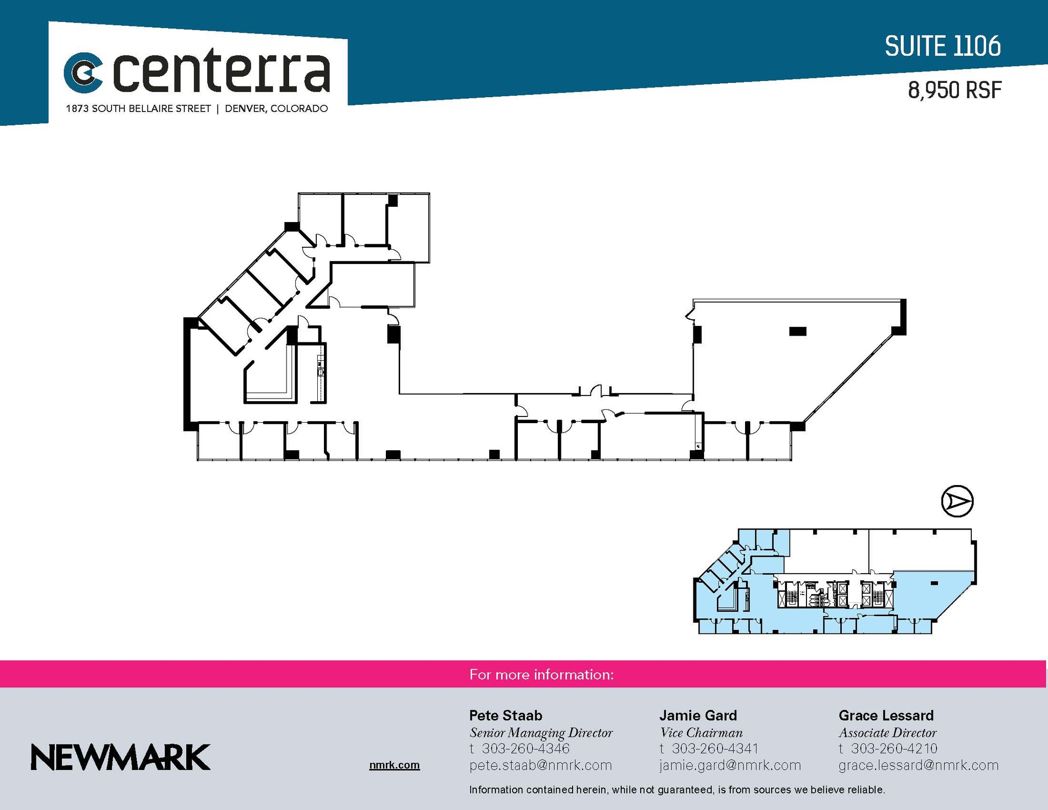 1873 S Bellaire St, Denver, CO for lease Floor Plan- Image 1 of 1
