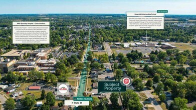 1010 N State St, Greenfield, IN - AERIAL  map view