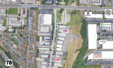 3663 Cherry Rd, Memphis, TN - AERIAL  map view