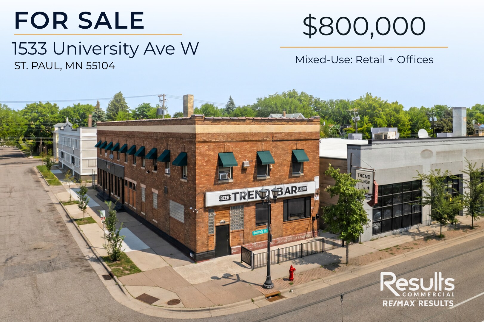 1533 University Ave W, Saint Paul, MN à vendre Photo du bâtiment- Image 1 de 33