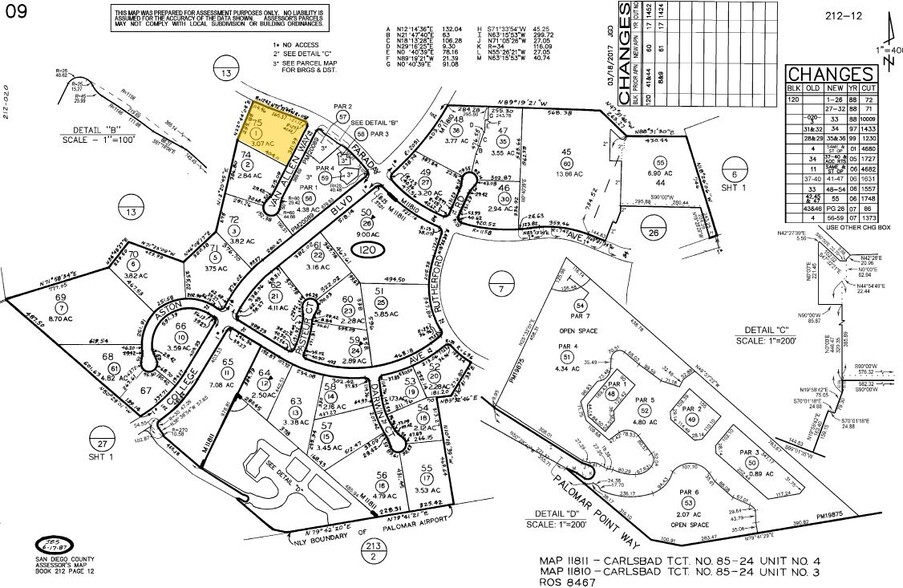 5801 Van Allen Way, Carlsbad, CA for lease - Plat Map - Image 2 of 7