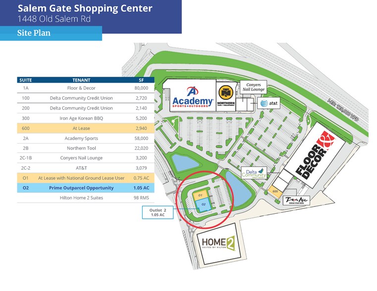 1448 Old Salem Rd SE, Conyers, GA à louer - Photo du bâtiment - Image 2 de 3