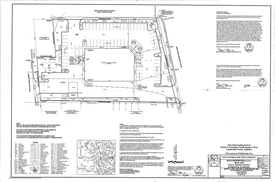 1313 N Wood Ave, Florence, AL à louer - Plan de site - Image 3 de 3