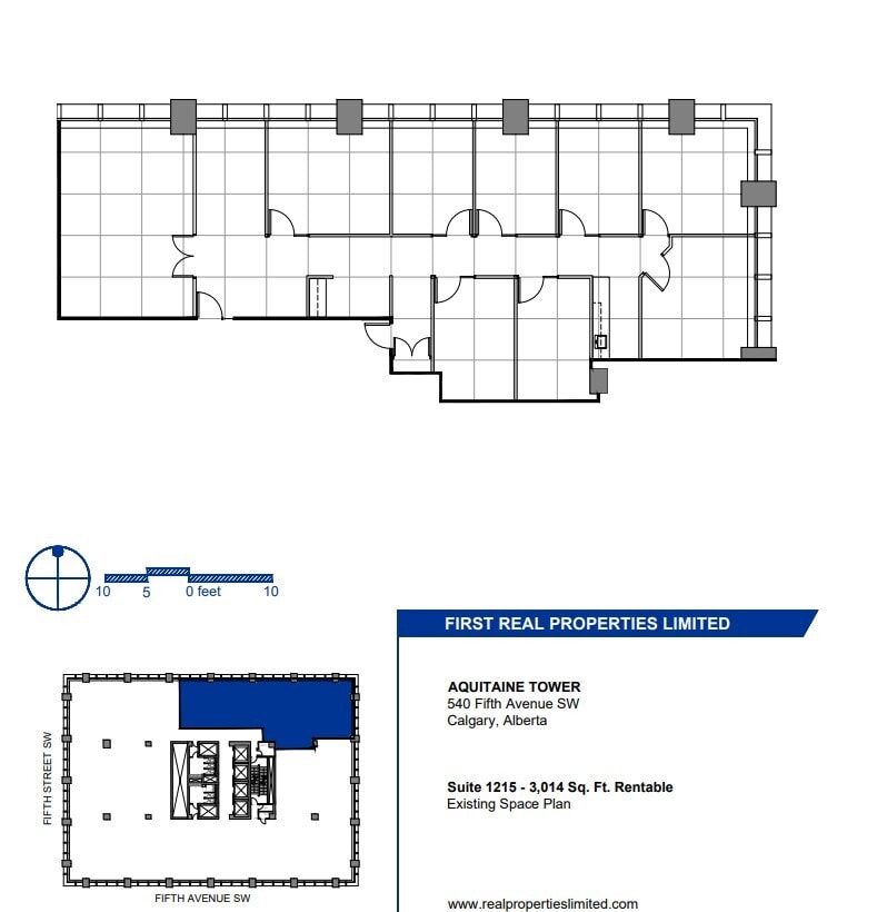 540 5th Ave SW, Calgary, AB for lease Floor Plan- Image 1 of 1