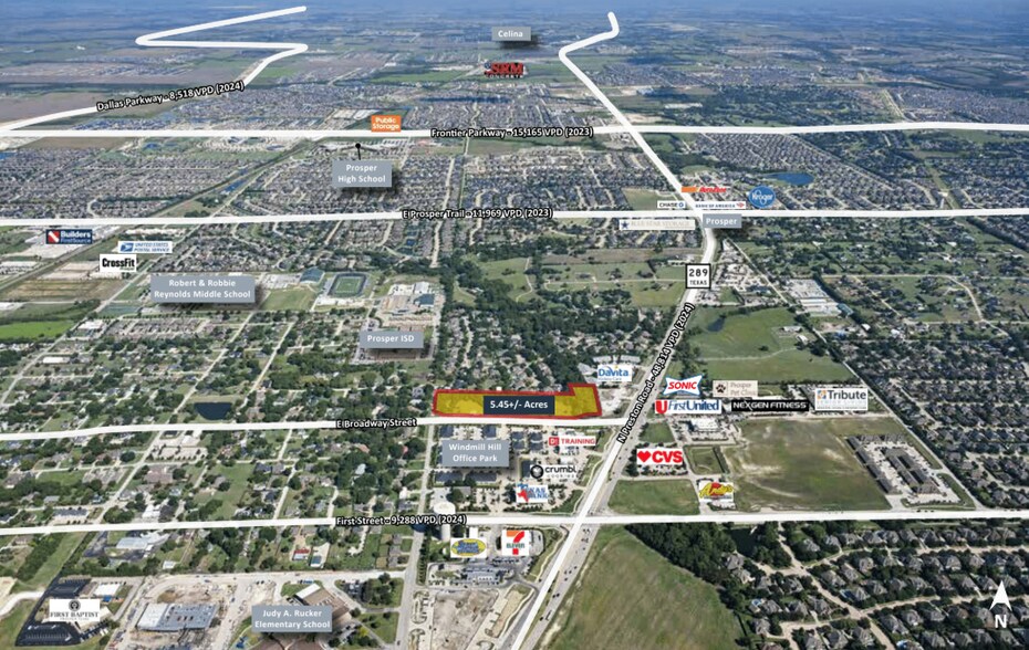 East Broadway Street, Prosper, TX à vendre - Photo du bâtiment - Image 3 de 4
