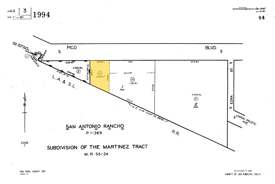 3132 E Pico Blvd, Los Angeles, CA à vendre - Plan cadastral - Image 2 de 10