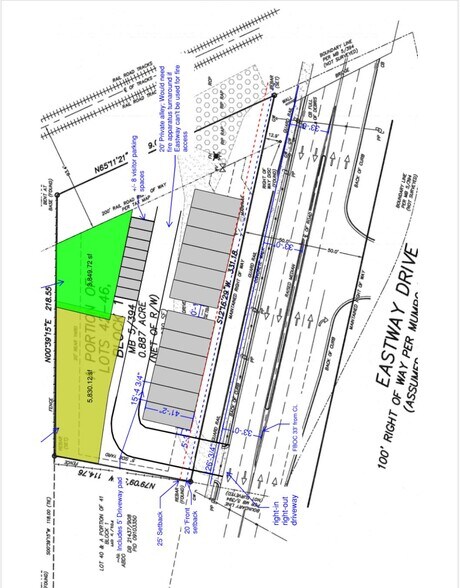 426 Eastway Dr, Charlotte, NC à vendre - Plan de site - Image 2 de 5