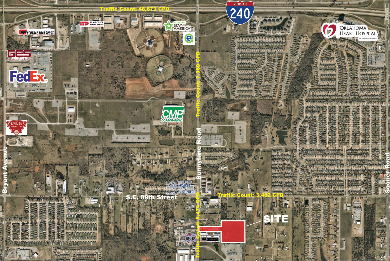 9112 S Sunnylane Rd, Moore, OK à vendre Aérien- Image 1 de 3