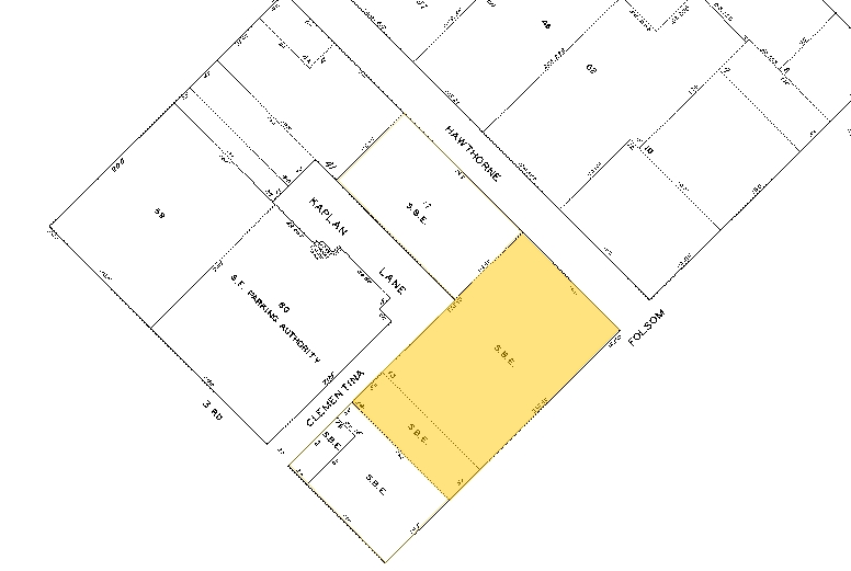 680 Folsom St, San Francisco, CA à louer - Plan cadastral - Image 2 de 5