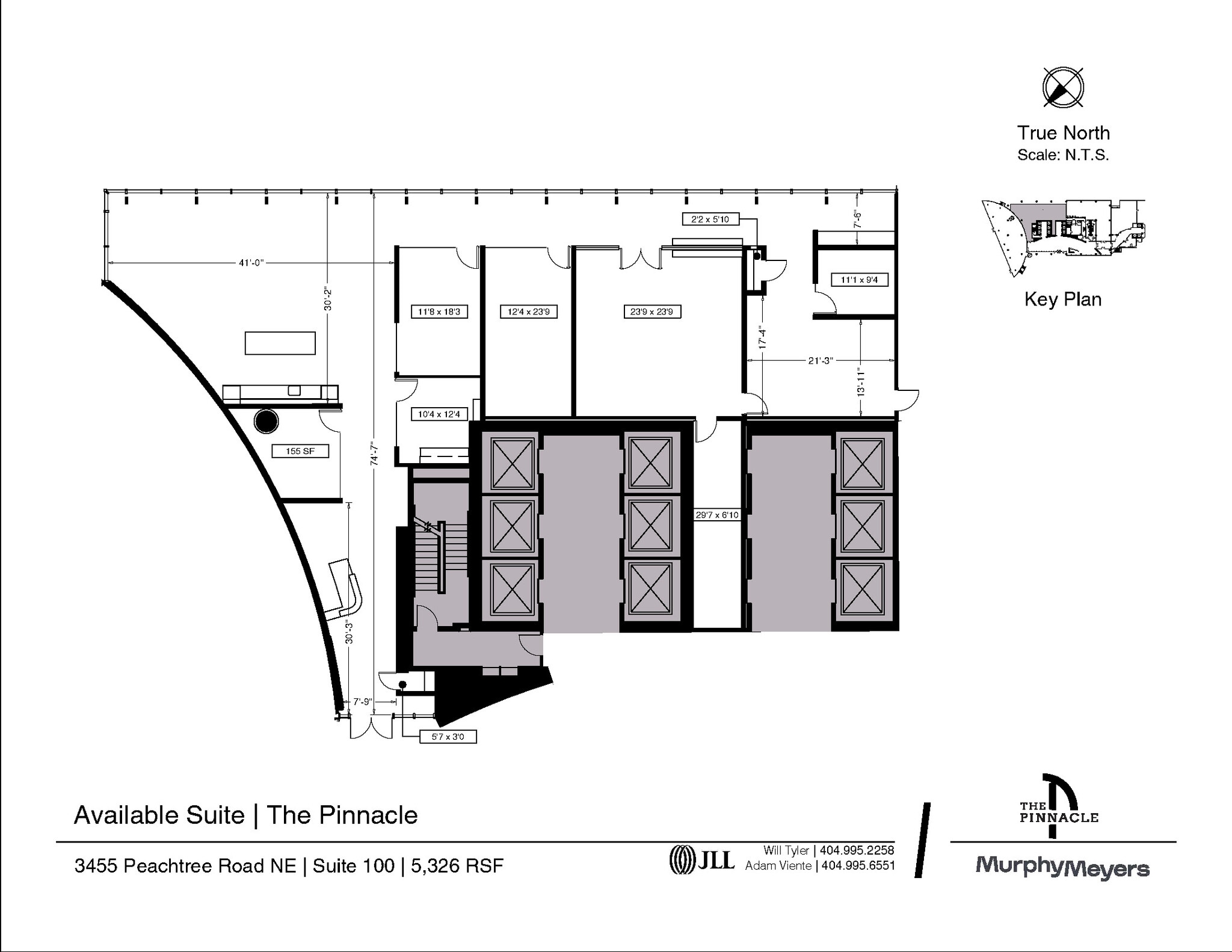 3455 Peachtree Rd NE, Atlanta, GA à louer Plan d’étage- Image 1 de 1