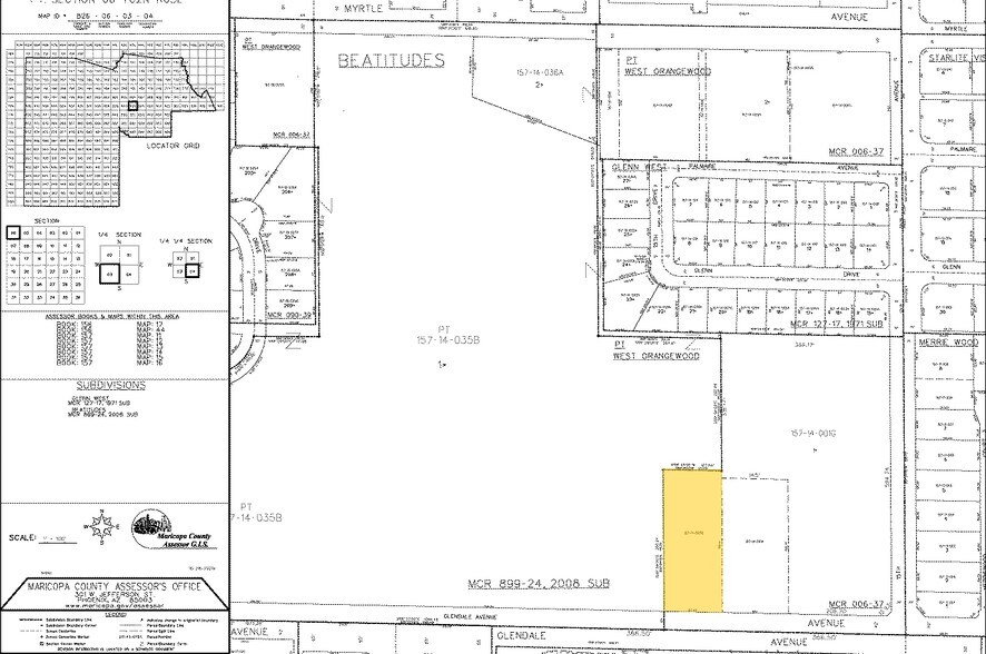 1530 W Glendale Ave, Phoenix, AZ à louer - Plan cadastral - Image 2 de 7