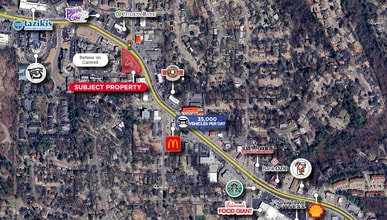 8023 Cantrell Rd, Little Rock, AR - Aerial map view