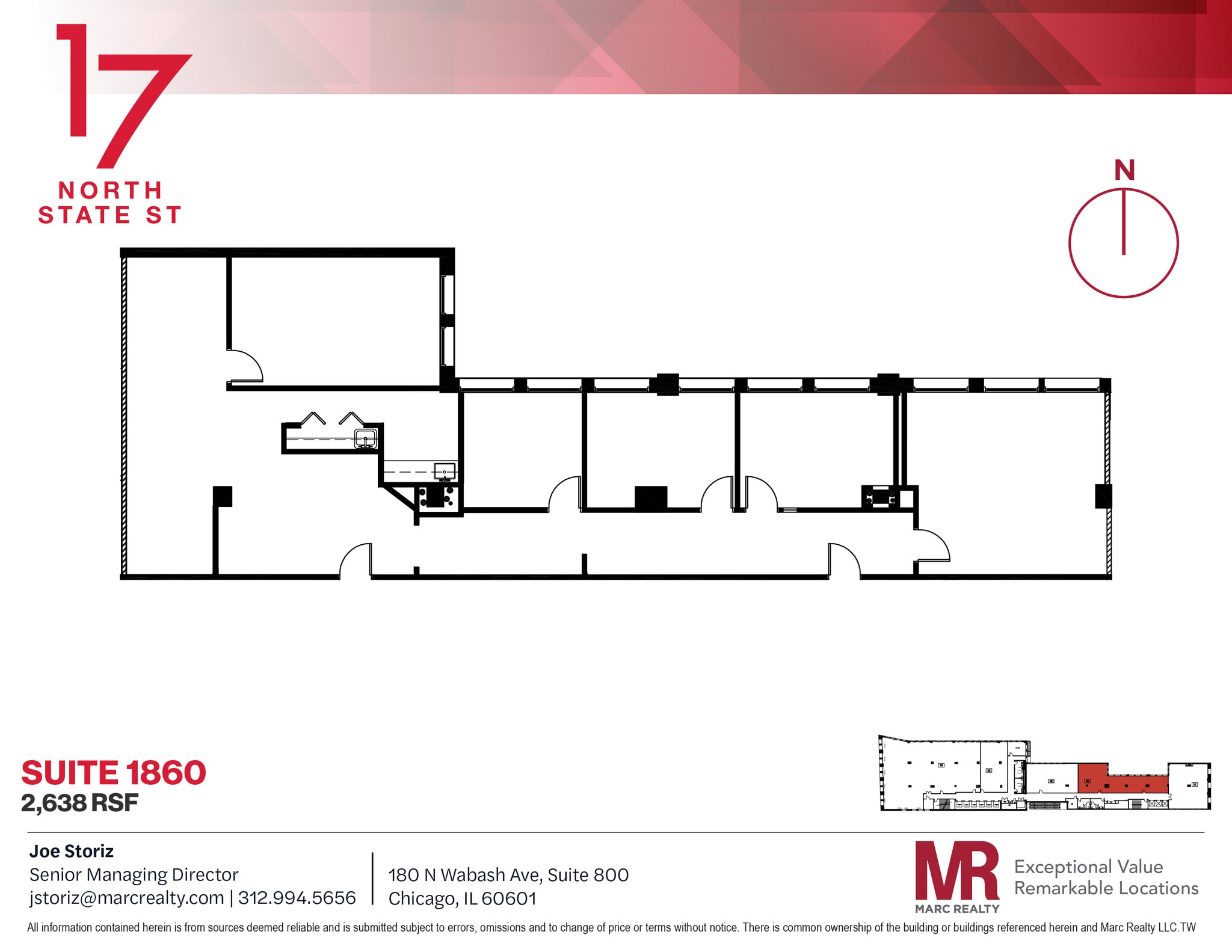 17 N State St, Chicago, IL for lease Floor Plan- Image 1 of 1