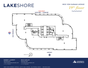 18101 Von Karman Ave, Irvine, CA à louer Plan d  tage- Image 2 de 5