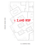 1215 El Camino Real, Menlo Park, CA for lease Floor Plan- Image 1 of 1