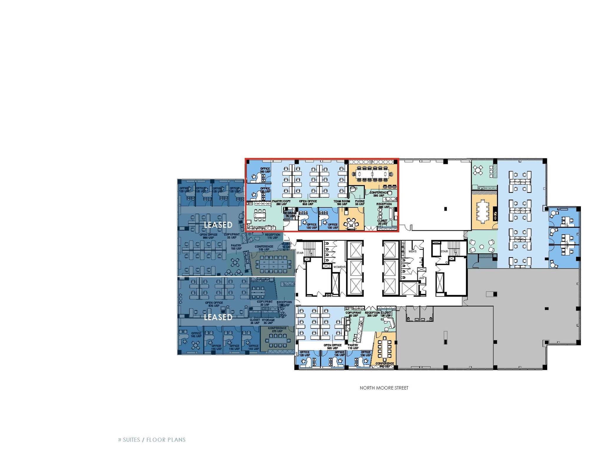 1700 N Moore St, Arlington, VA for lease Floor Plan- Image 1 of 1