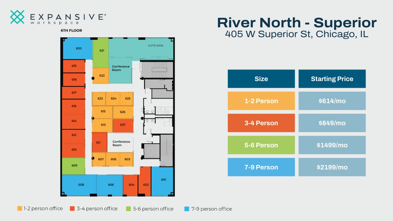 405 W Superior St, Chicago, IL for lease Floor Plan- Image 1 of 4