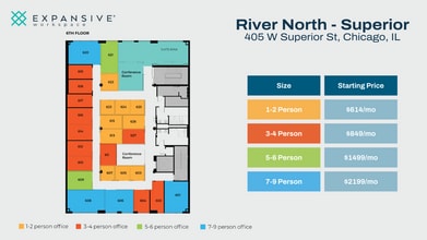 405 W Superior St, Chicago, IL for lease Floor Plan- Image 1 of 4