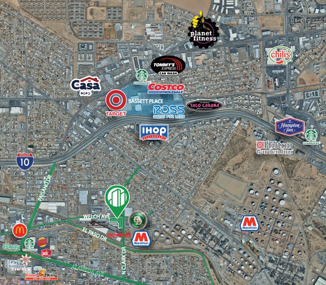 6000 Welch Ave, El Paso, TX à vendre - Aérien - Image 3 de 29