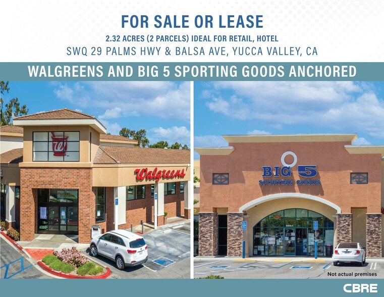 29 Palms Hwy (Hwy 62) & Balsa ave, Yucca Valley, CA for lease - Primary Photo - Image 1 of 6