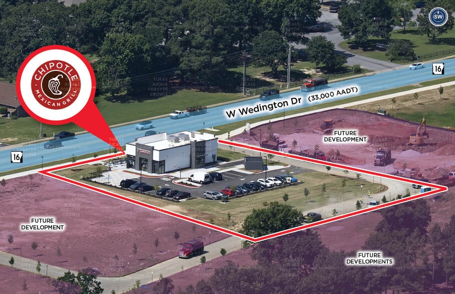3702 W Wedington Dr, Fayetteville, AR for sale - Aerial - Image 2 of 8