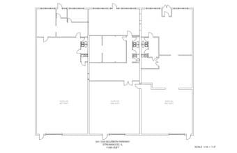1541-1543 Bourbon Pky, Streamwood, IL for lease Floor Plan- Image 1 of 1
