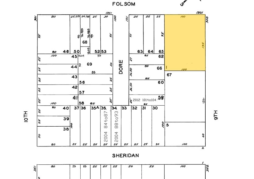 1301 Folsom St, San Francisco, CA for sale - Plat Map - Image 2 of 19