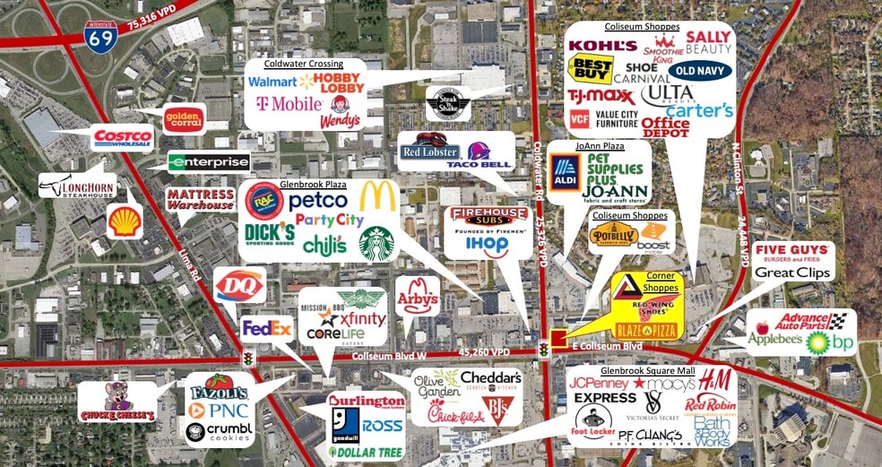 401-407 E Coliseum Blvd, Fort Wayne, IN for sale - Primary Photo - Image 1 of 10