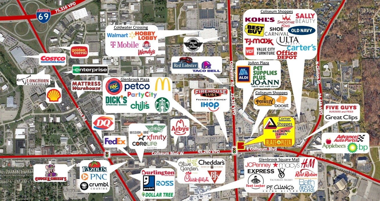 401-407 E Coliseum Blvd, Fort Wayne, IN à vendre Photo principale- Image 1 de 11