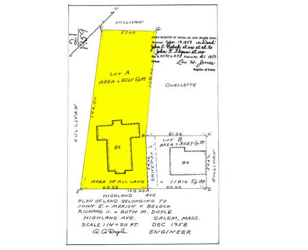 86 Highland Ave, Salem, MA à louer - Plan cadastral - Image 2 de 2
