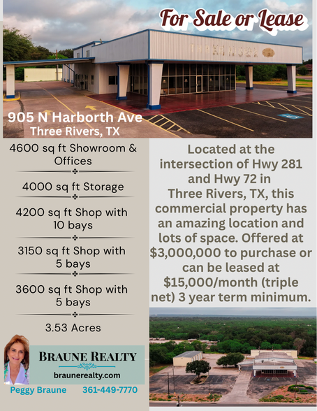 905 N Harborth Ave, Three Rivers, TX à vendre - Photo principale - Image 1 de 1
