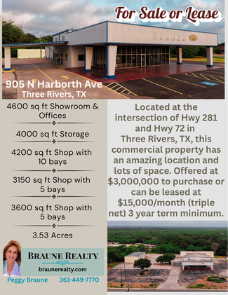 More details for 905 N Harborth Ave, Three Rivers, TX - Retail for Sale