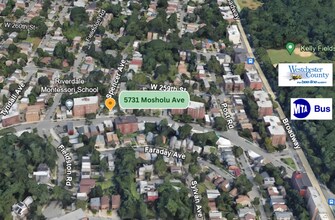5731 Mosholu Ave, Bronx, NY - AERIAL  map view