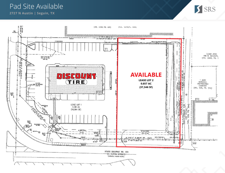 2727 N Austin St, Seguin, TX à louer - Plan de site - Image 3 de 3