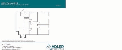 1200 NW 78th Ave, Doral, FL à louer Plan d’étage- Image 1 de 1