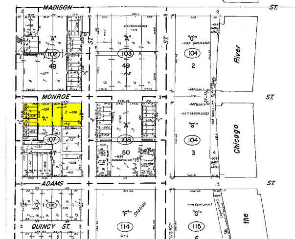 555 W Monroe St, Chicago, IL à vendre - Plan cadastral - Image 1 de 1