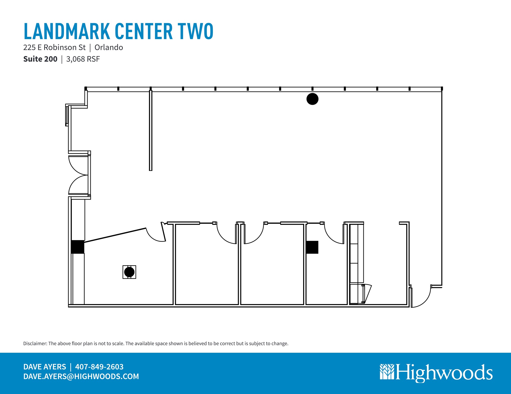 225 E Robinson St, Orlando, FL à louer Plan de site- Image 1 de 1