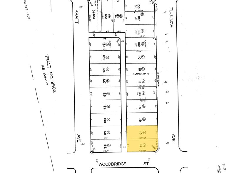 4347-4349 Tujunga Ave, Studio City, CA à louer - Plan cadastral - Image 2 de 5