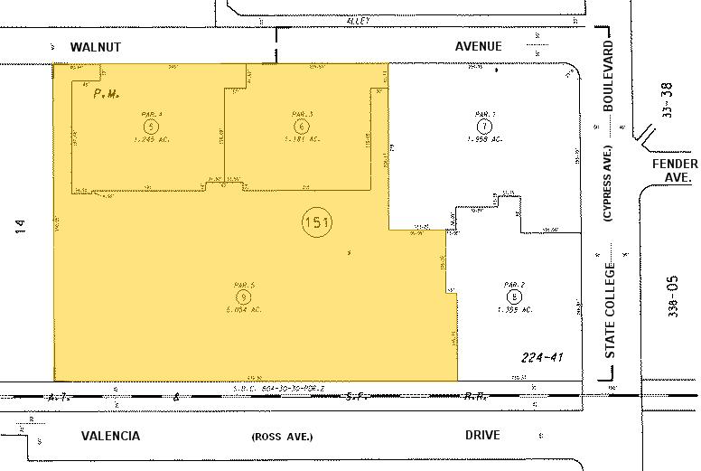 2340-2386 E Walnut Ave, Fullerton, CA à louer - Plan cadastral - Image 1 de 7
