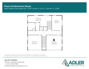 4505-4599 N Pine Island Rd, Sunrise, FL à louer Plan d’étage- Image 1 de 7