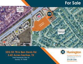 SEQ SH 78 & Ben Davis Rd 3.42 Acres Sachse,TX - Owner Financed Property