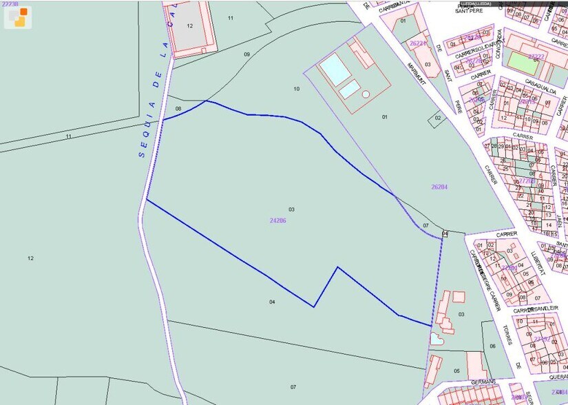 Terrain dans Lleida, Lérida à vendre - Plan cadastral - Image 3 de 3